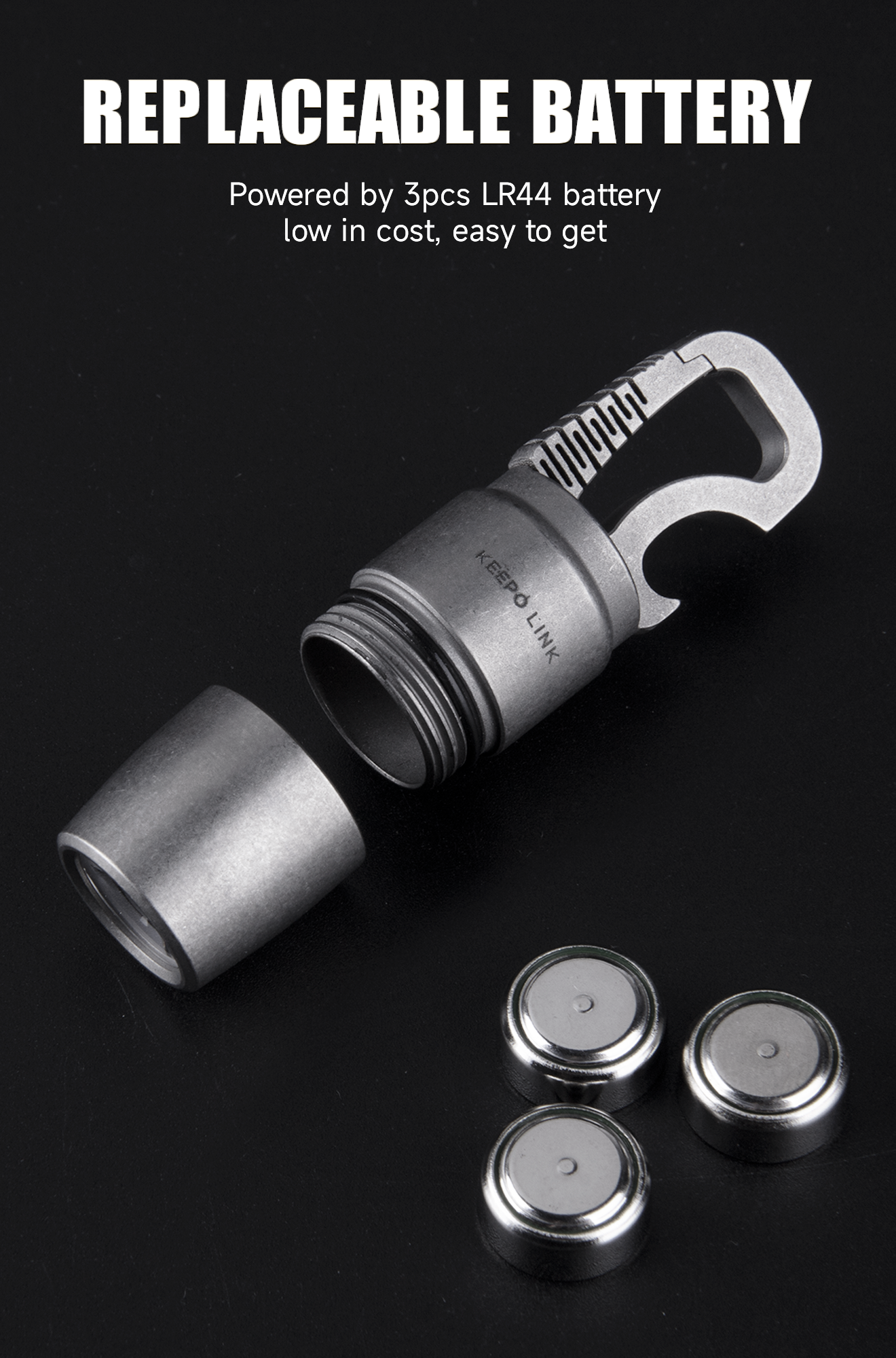 Titanium EDC Magnetic Flashlight