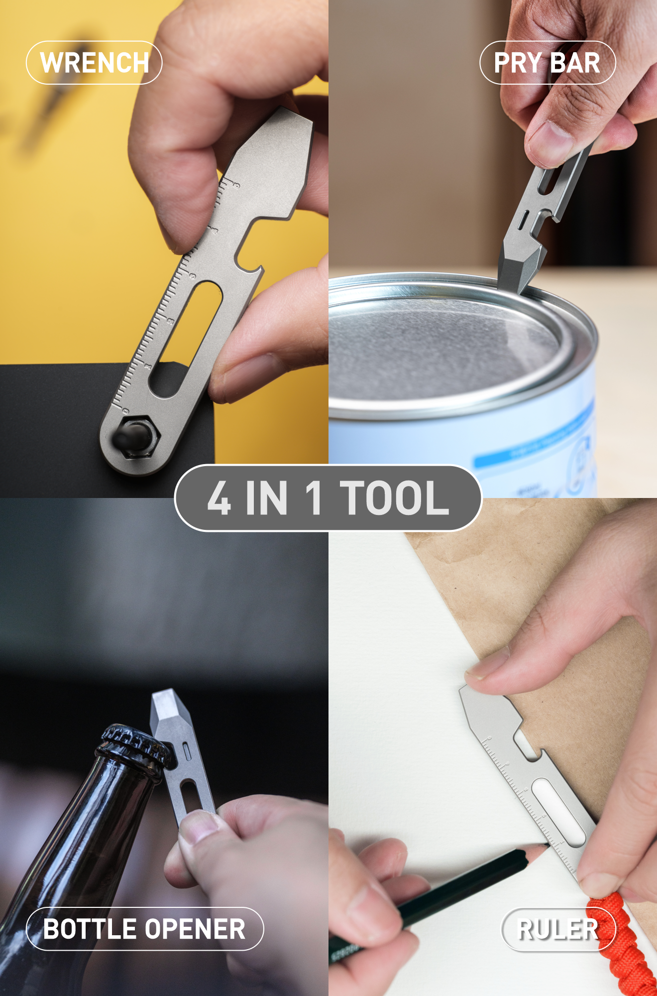 OLT03 Titanium 4-in-1 Pry Bar Multitool