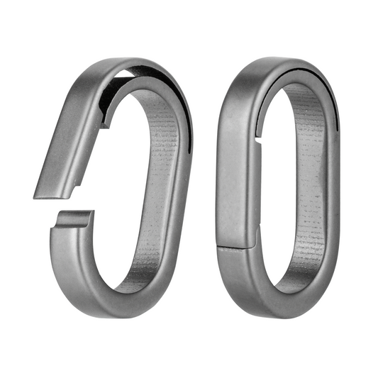 OLO03 Titanium Side Pushing Mini Ring, 2 Pcs