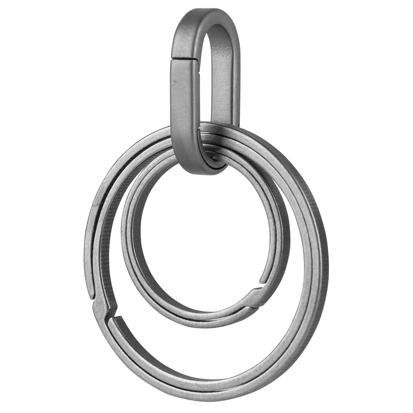 OLO02 Titanium Side Pushing Split Keyring (1L+1M)