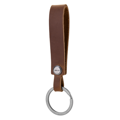 OLM03 Leather Keychain Strap with Titanium Key Ring