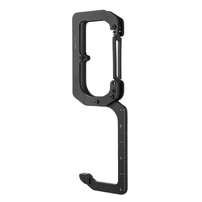 OLL01 Titanium Carabiner Keychain Clip with Measuring Ruler