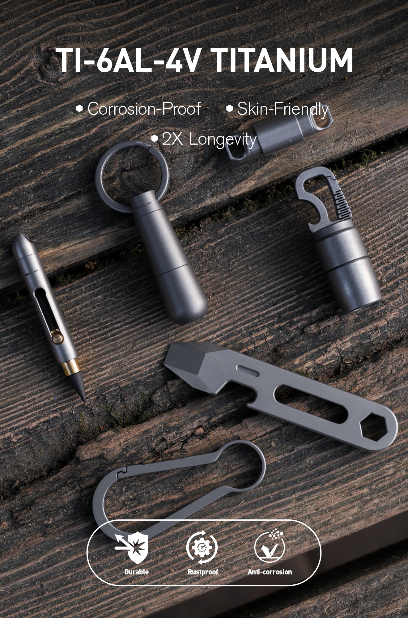 OLT02 Medicine Pill Organizer 2 Compartment with Key Ring