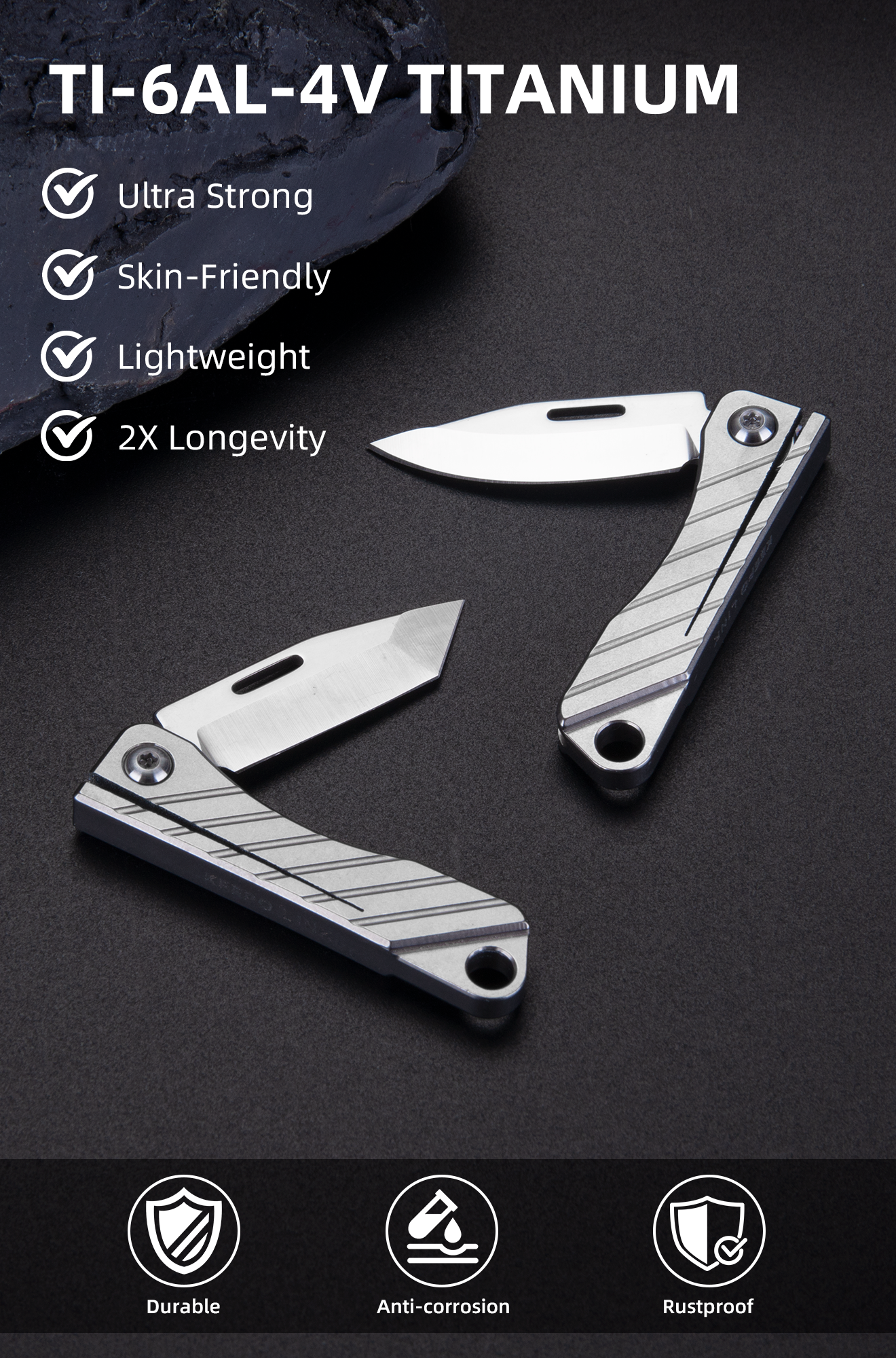 Mini Titanium Pocket Knife