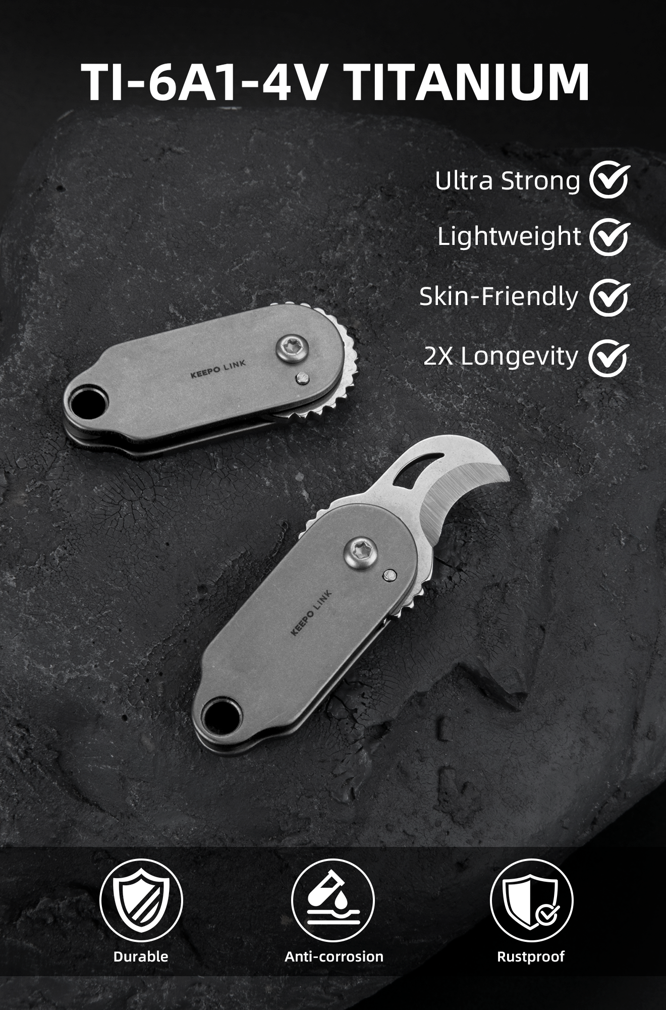 OLK01 Mini Keychain Folding Knife