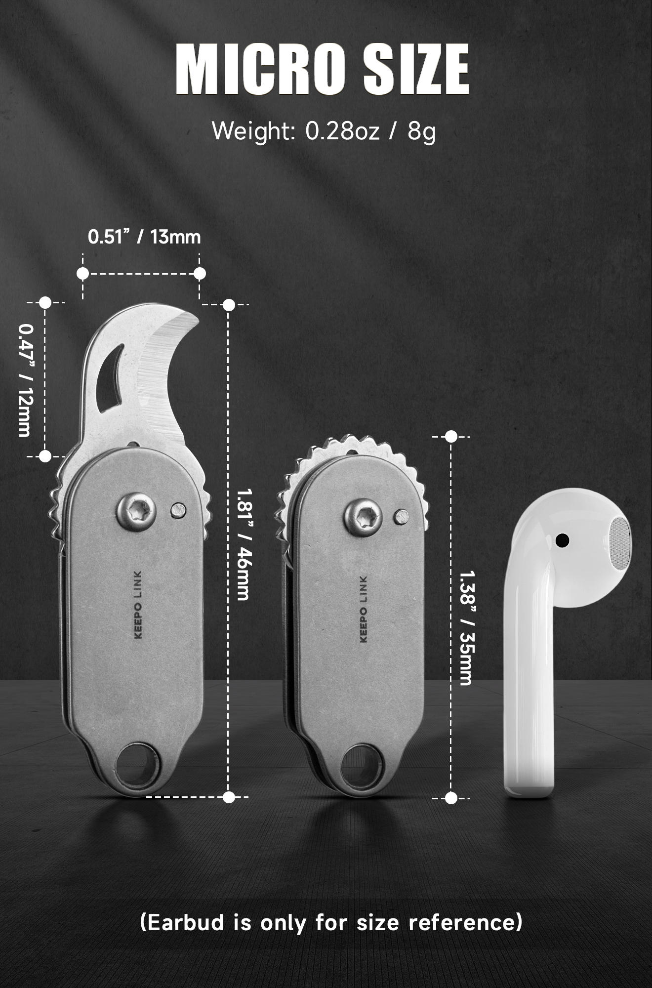 OLK01 Mini Keychain Folding Knife