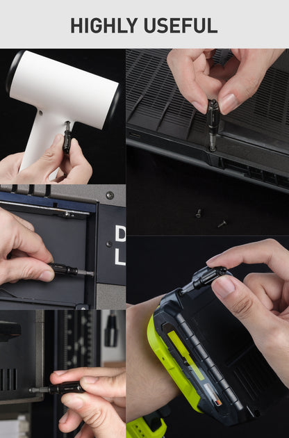 OLT01 Small Screwdriver with 4 Magnetic Bits (PH1, SL3.5, T6H, T8H)