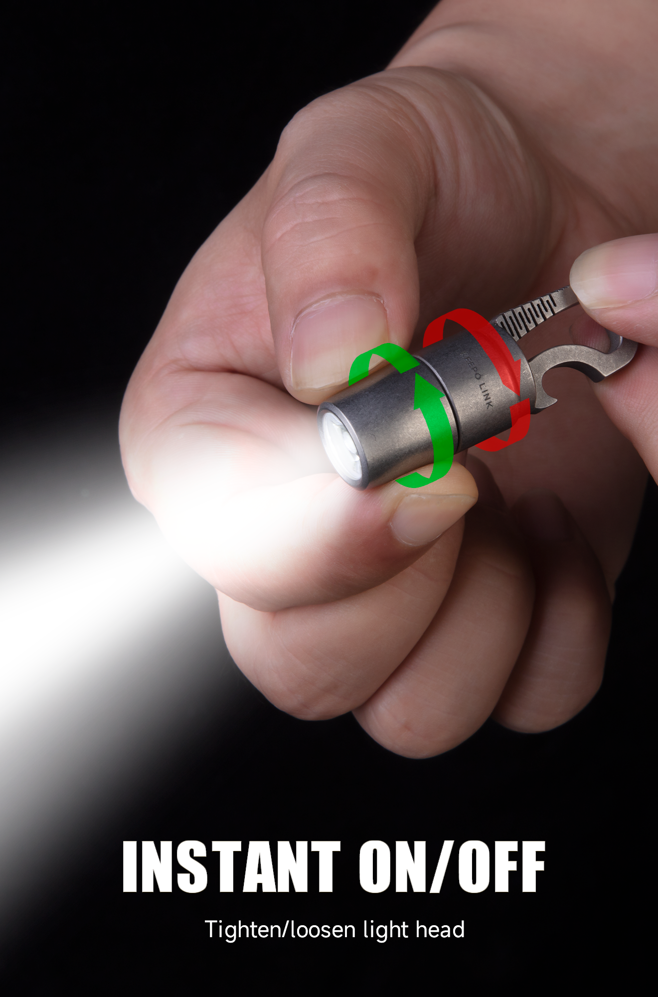 Titanium EDC Magnetic Flashlight