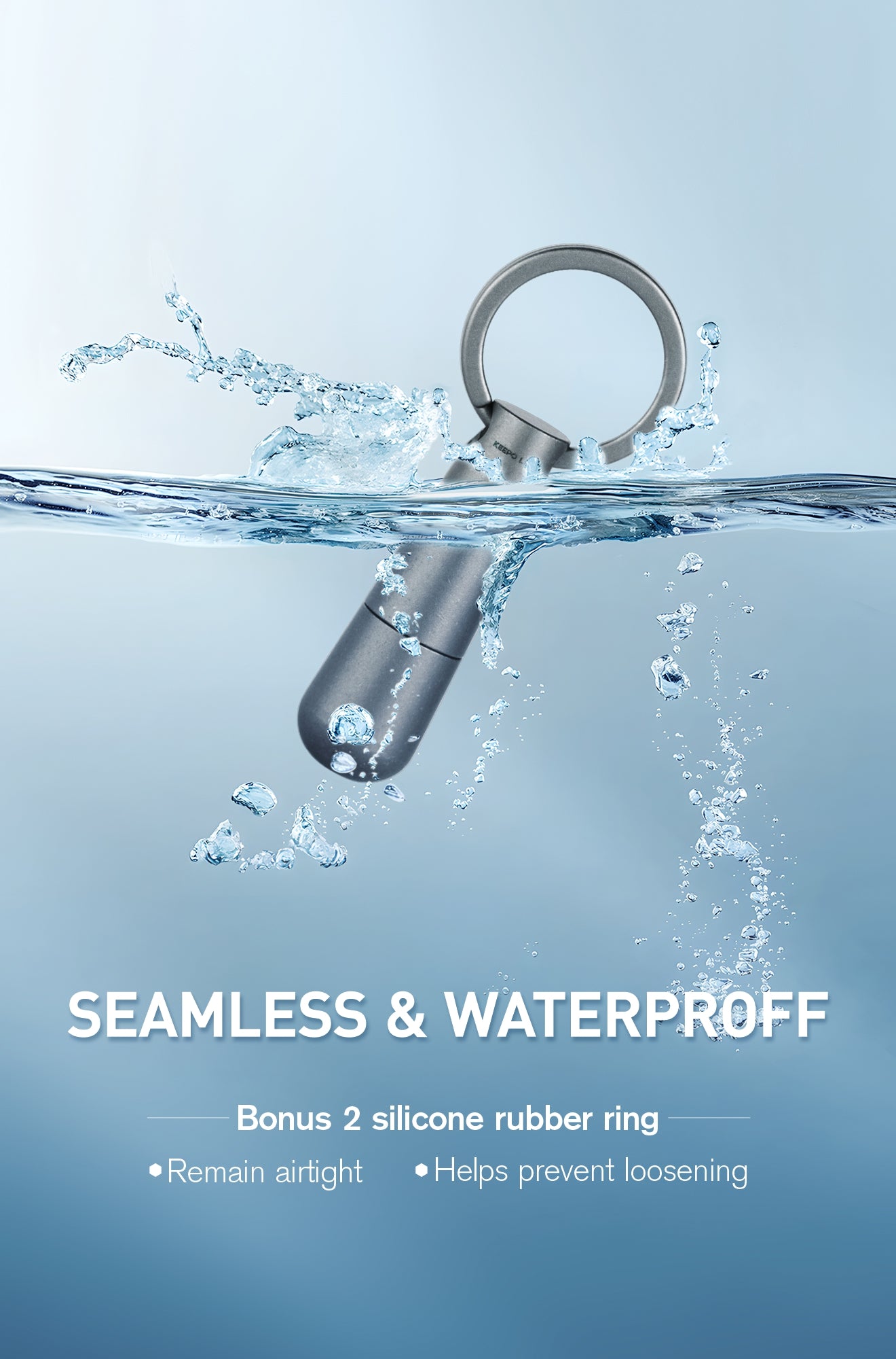 OLT02 Medicine Pill Organizer 2 Compartment with Key Ring