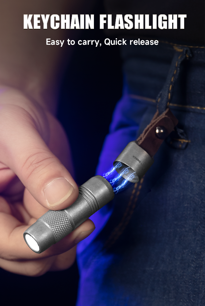 Titanium EDC Magnetic Flashlight