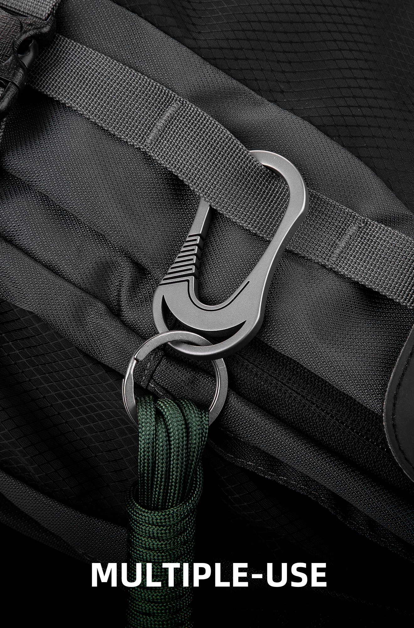 OLM01 Titanium Keychain Carabiner Clip for Keys