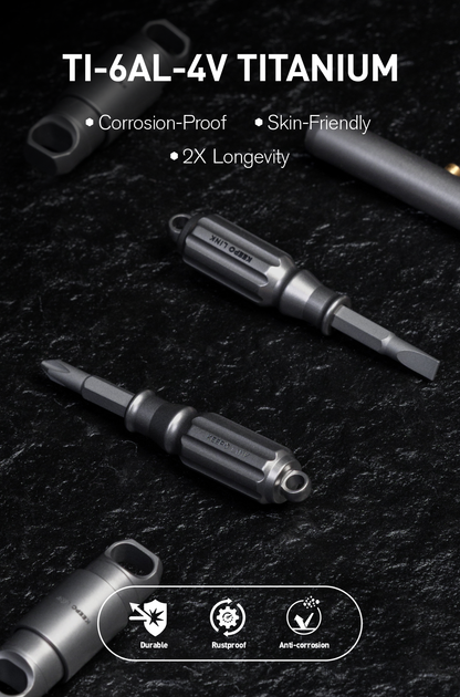 OLT01 Small Screwdriver with 4 Magnetic Bits (PH1, SL3.5, T6H, T8H)