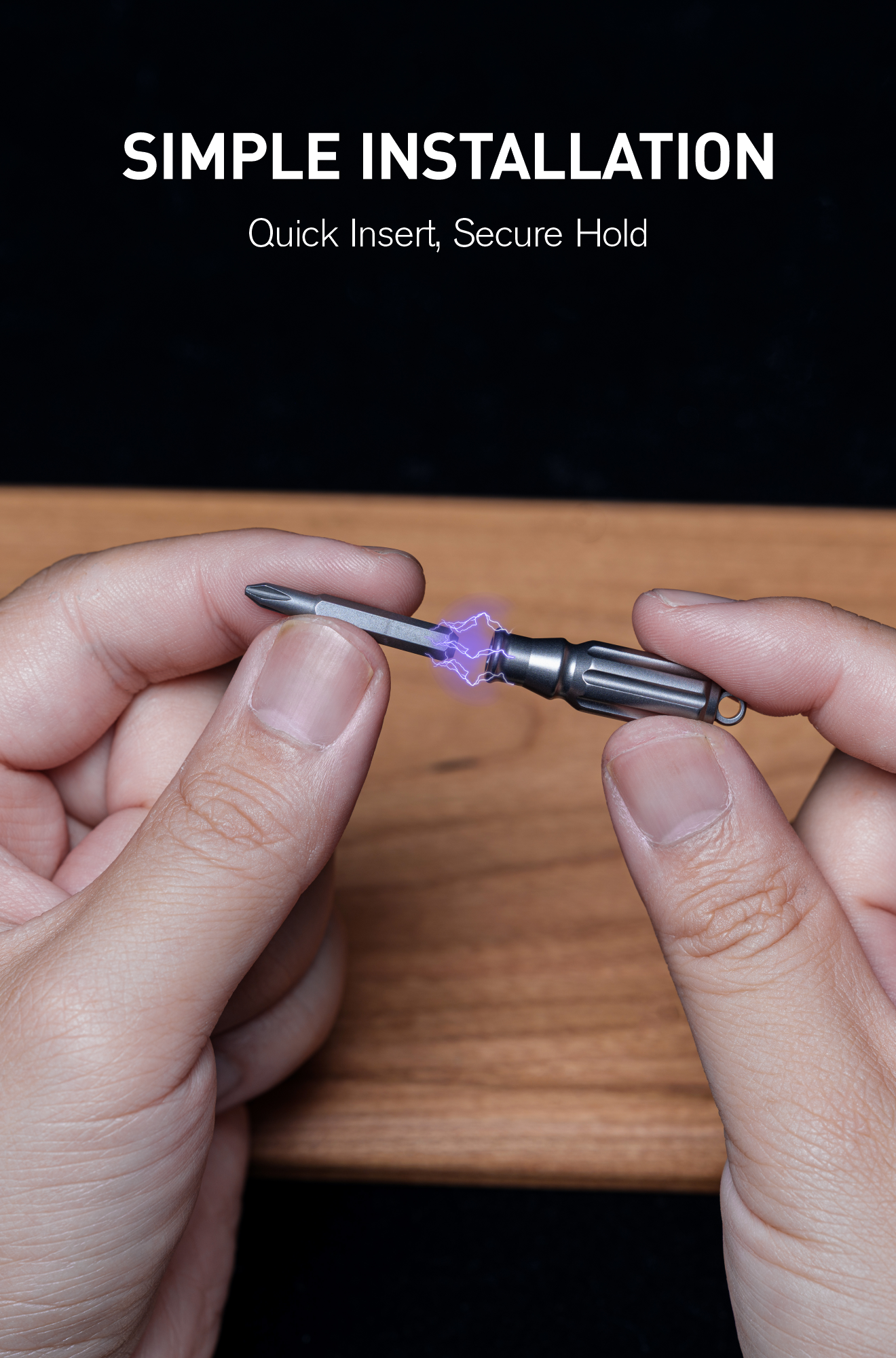 OLT01 Small Screwdriver with 4 Magnetic Bits (PH1, SL3.5, T6H, T8H)