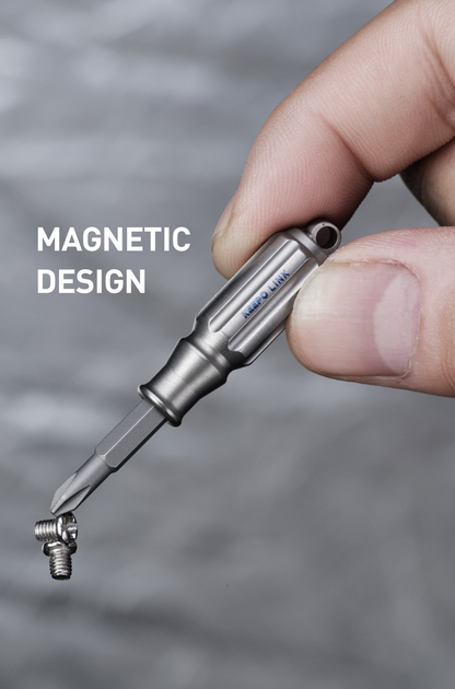 OLT01 Small Screwdriver with 4 Magnetic Bits (PH1, SL3.5, T6H, T8H)