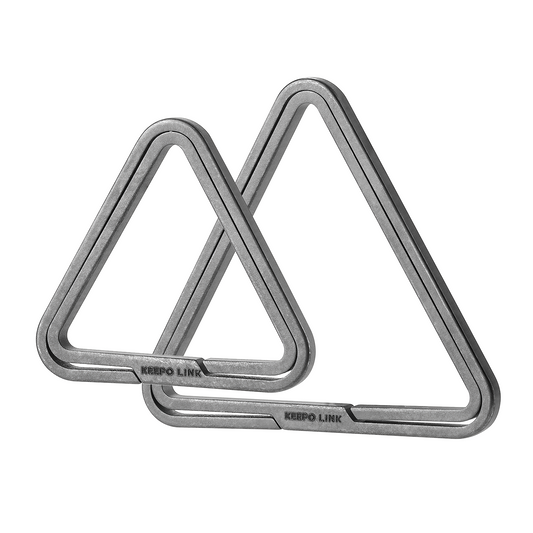 OLO02 Titanium Side Pushing Split Keyring (1L+3S)